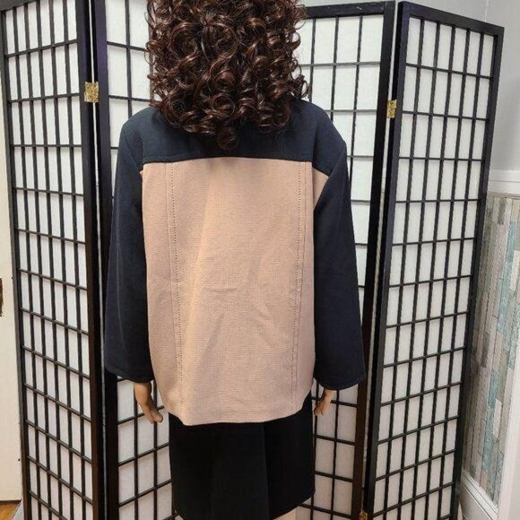 Banana Republic Jacket Tan & Black Colorblock Size XL Button Front Career Blazer - Picture 2 of 4